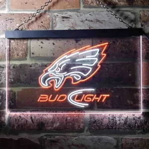 Philadelphia Eagles Bud Light Neon-Like LED Sign