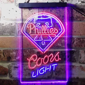 Philadelphia Phillies Coors Light Neon-Like LED Sign