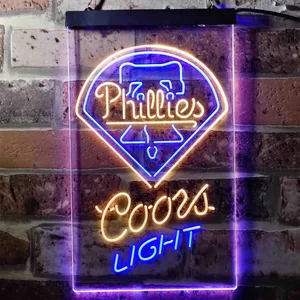 Philadelphia Phillies Coors Light Neon-Like LED Sign