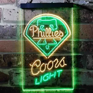 Philadelphia Phillies Coors Light Neon-Like LED Sign