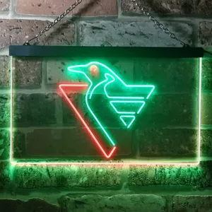 Pittsburgh Penguins Logo 1 Neon-Like LED Sign - Legacy Edition