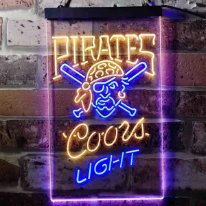 Pittsburgh Pirates Coors Light Neon-Like LED Sign - Legacy Edition