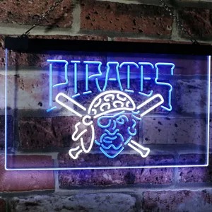 Pittsburgh Pirates Logo 1 Neon-Like LED Sign - Legacy Edition