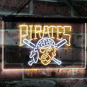 Pittsburgh Pirates Logo 1 Neon-Like LED Sign - Legacy Edition
