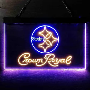 Pittsburgh Steelers Crown Royal Neon-Like LED Sign