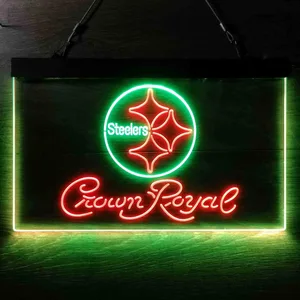 Pittsburgh Steelers Crown Royal Neon-Like LED Sign