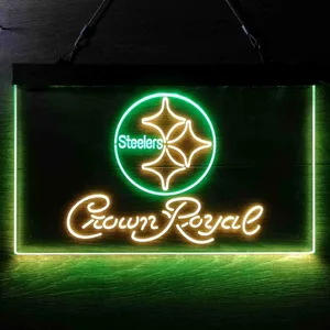 Pittsburgh Steelers Crown Royal Neon-Like LED Sign