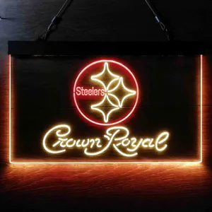 Pittsburgh Steelers Crown Royal Neon-Like LED Sign