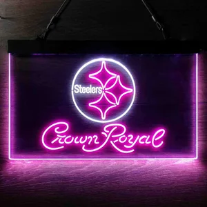 Pittsburgh Steelers Crown Royal Neon-Like LED Sign