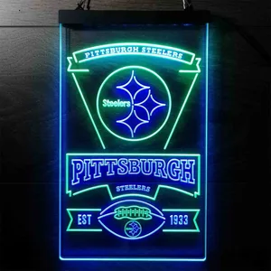 Pittsburgh Steelers EST 1933 Neon-Like LED Sign