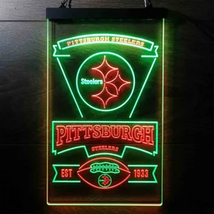 Pittsburgh Steelers EST 1933 Neon-Like LED Sign