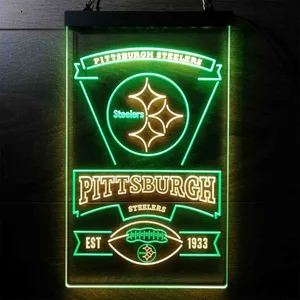 Pittsburgh Steelers EST 1933 Neon-Like LED Sign