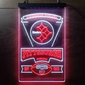 Pittsburgh Steelers EST 1933 Neon-Like LED Sign