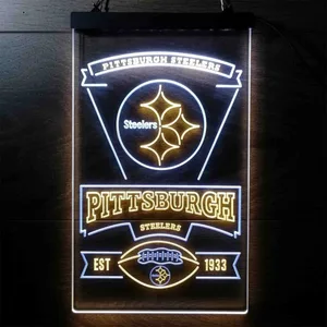 Pittsburgh Steelers EST 1933 Neon-Like LED Sign