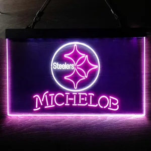 Pittsburgh Steelers Michelob Neon-Like LED Sign