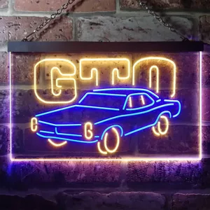 Pontiac GTO Classic Neon-Like LED Sign