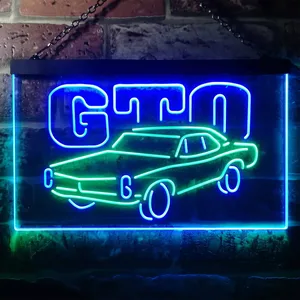 Pontiac GTO Classic Neon-Like LED Sign