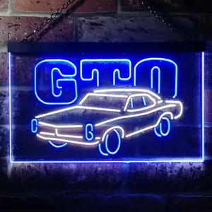 Pontiac GTO Classic Neon-Like LED Sign