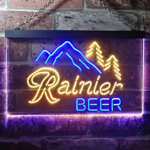 Rainier Beer Mountain Neon-Like LED Sign