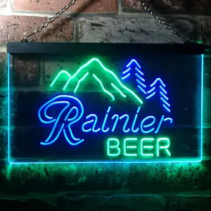 Rainier Beer Mountain Neon-Like LED Sign