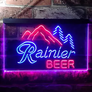 Rainier Beer Mountain Neon-Like LED Sign