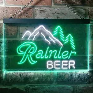 Rainier Beer Mountain Neon-Like LED Sign