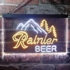 Rainier Beer Mountain Neon-Like LED Sign