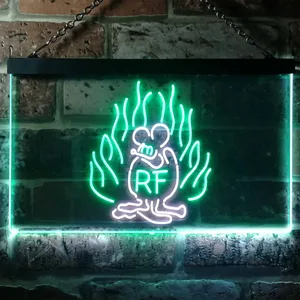 Rat Fink Fire Flame Neon-Like LED Sign