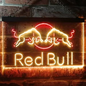 Red Bull Fighting Bulls Neon-Like LED Sign