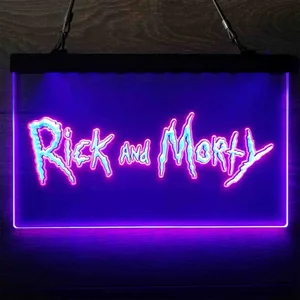 Rick and Morty Neon-Like LED Sign