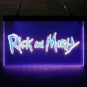 Rick and Morty Neon-Like LED Sign