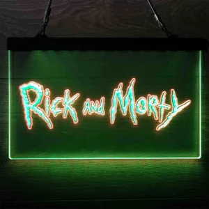 Rick and Morty Neon-Like LED Sign