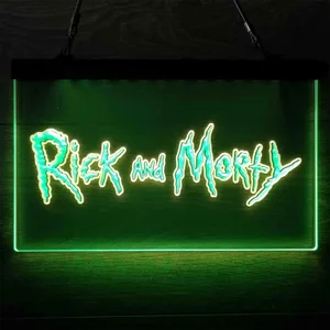 Rick and Morty Neon-Like LED Sign