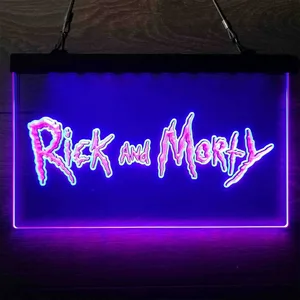 Rick and Morty Neon-Like LED Sign