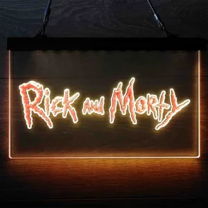 Rick and Morty Neon-Like LED Sign
