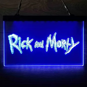 Rick and Morty Neon-Like LED Sign