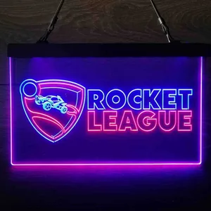 Rocket League Logo Neon-Like LED Sign