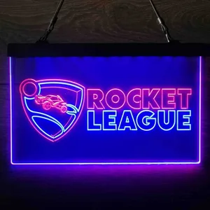 Rocket League Logo Neon-Like LED Sign