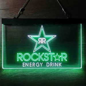 Rockstar Energy Drink RR Logo Neon-Like LED Sign