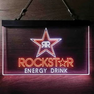 Rockstar Energy Drink RR Logo Neon-Like LED Sign