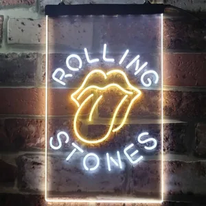 Rolling Stones Tongue Lips Neon-Like LED Sign