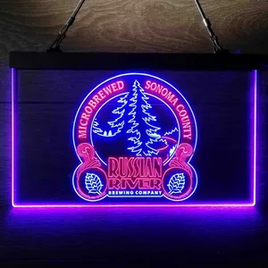 Russian River Brewing Company Sonoma County Neon-Like LED Sign