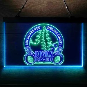 Russian River Brewing Company Sonoma County Neon-Like LED Sign