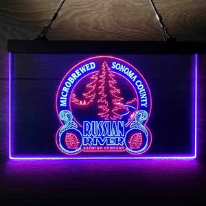 Russian River Brewing Company Sonoma County Neon-Like LED Sign
