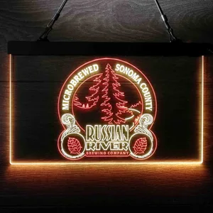 Russian River Brewing Company Sonoma County Neon-Like LED Sign