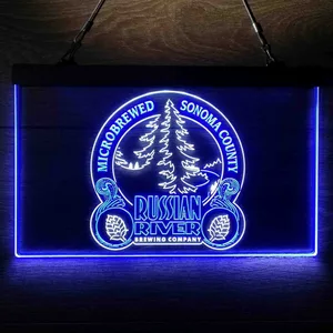 Russian River Brewing Company Sonoma County Neon-Like LED Sign