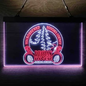 Russian River Brewing Company Sonoma County Neon-Like LED Sign