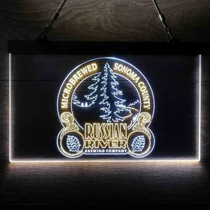 Russian River Brewing Company Sonoma County Neon-Like LED Sign