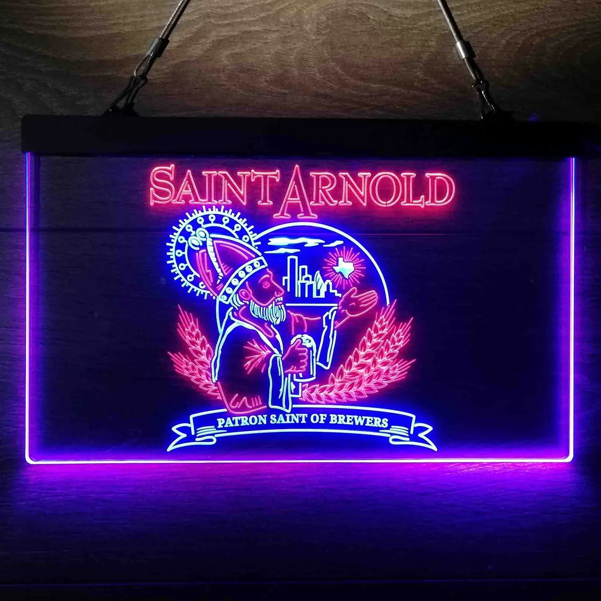Saint Arnold Patron Saint of Brewers Neon-Like LED Sign