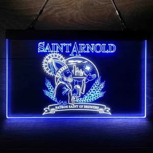 Saint Arnold Patron Saint of Brewers Neon-Like LED Sign